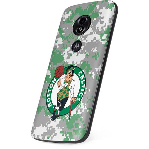 NBA Boston Celtics Digi Camo Moto E5 Play Skin